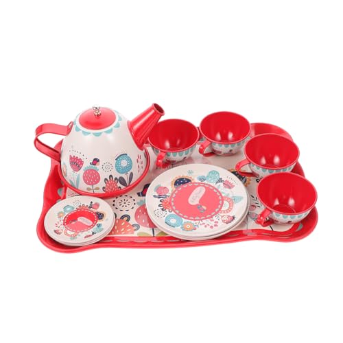 COMNESTBI 1 Satz Satz Puppenhaus -Tee -Set kinderspielzeug Nachmittagstee Spielset Weißblech rot COMNESTBI 1 Satz Satz Puppenhaus -Tee -Set kinderspielzeug Nachmittagstee Spielset Weißblech rot von COMNESTBI