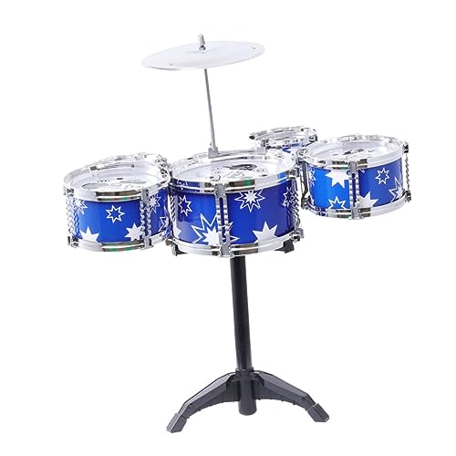 COMNESTBI 1 Satz Schlagzeug- Spielzeuge Musikinstrumente Kleinkind Trommelspielzeug Musikalische Trommel Frühes Bildungsspielzeug Blue Plastik von COMNESTBI