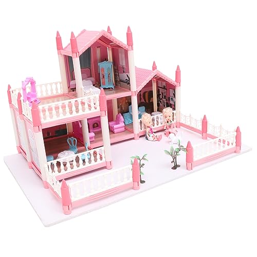 COMNESTBI 1 Satz Simuliertes Burgspielzeug Kreatives Schlossspielzeug Miniaturhaus Kit Großes Villa-schlossspielzeug Puzzle-Rahmen-kit DIY Großes Schlossspielzeug Winziges Plastik Rosa COMNESTBI 1 Satz Simuliertes Burgspielzeug Kreatives Schlossspielzeug Miniaturhaus Kit Großes Villa-schlossspielzeug Puzzle-Rahmen-kit DIY Großes Schlossspielzeug Winziges Plastik Rosa von COMNESTBI