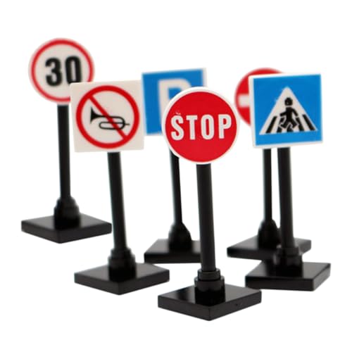 COMNESTBI 1 Satz Straßensperre Zeichen verkehrserziehung verkehrsschilder Verkehrsspielzeug Toys Set Toys for Straßenschild Straßenschilder Abs von COMNESTBI