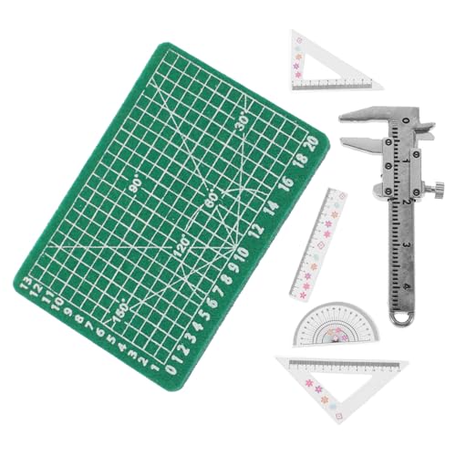 COMNESTBI 1 Satz Zubehör für Puppenhäuser Triangle Ruler bastel Set für weihnachsgeschenk puppenhaus zubehör Modell eines Miniatur-Lineals Simulation kleines Lineal Plastik von COMNESTBI
