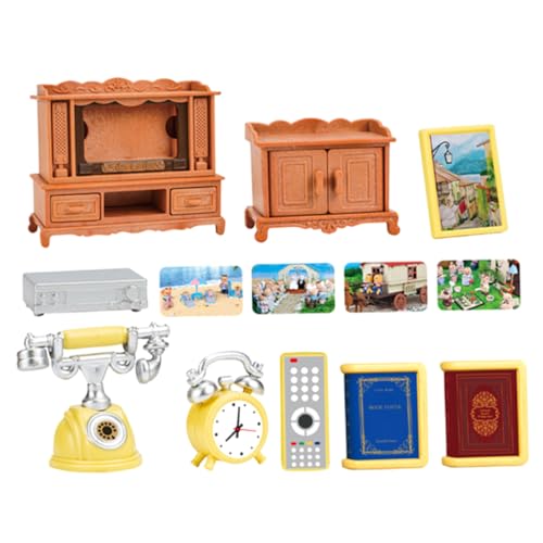 COMNESTBI 1 Satz klein Puppenhaus Miniatur Puppenzubehör für kinderspielzeug hühner spielsachen für Mini-Puppenmöbel Mini-Hausverzierung Plastik Orange von COMNESTBI