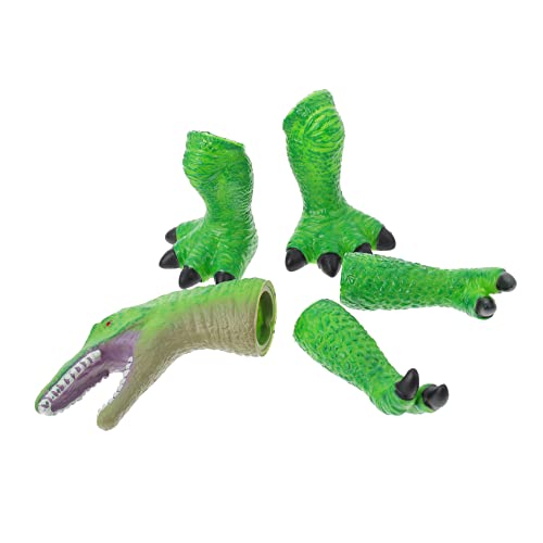 COMNESTBI 1 Set Dinosaurier Fingerpuppen Dinosaurier Dinosaurier Party Dinosaurier Fingerpuppen Tier Party Requisiten Handpuppe Rollenspiel Cosplay Kostüm Fingerspielzeug von COMNESTBI