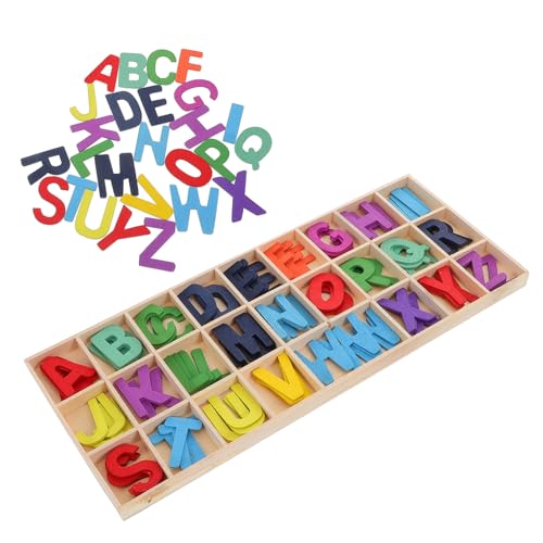COMNESTBI 1 Set Holzbuchstaben Holzbuchstaben Zum Basteln Kleine Holzbuchstaben Wiederverwendbar Holzzahlen Alphabet Dekorative Holzblockbuchstaben Wiederverwendbar von COMNESTBI