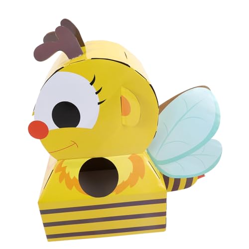 COMNESTBI 1 Set Papierbox Flugzeugspielzeug DIY Tragbares Spielset Für Kleinkinder Tragbares Für Cosplay DIY Tierspielzeug Tierkostüm Aus Pappe Tragbares Tierkostüm Für Gelb von COMNESTBI