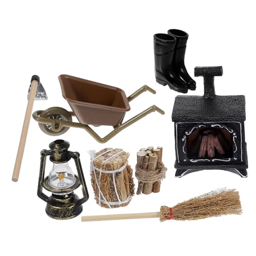 COMNESTBI 1 Set Puppenhaus Kamin Bauernhof Dekore Puppenmöbel Mini Puppenhaus Zubehör Bauernhof Foto Requisiten Puppenhaus Miniaturen Miniatur Szenen Zubehör Puppenhaus Möbel von COMNESTBI