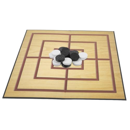 COMNESTBI 1 Set Retro Neun Herren Morris Spiel Tragbares Haushaltsschachbrett Schachbrett Tischschachbrett Tragbares Heimschachbrett Dekoratives Schachbrett von COMNESTBI