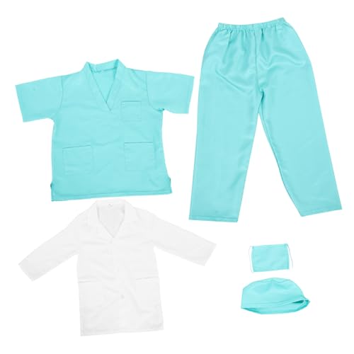 COMNESTBI 1 Set Von Kleinkindarzt Rollenspiele Kostüm Kinder Doktor Dress Up Play Doctor Accessoires Kostüm Kinderwissenschaftler Labormantel von COMNESTBI