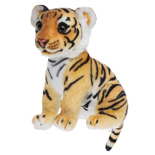COMNESTBI 1 Stück Tiger Plüschtier Simuliertes Tiger Kuscheltier aus und Elastisch Perfektes für Gelb COMNESTBI 1 Stück Tiger Plüschtier Simuliertes Tiger Kuscheltier aus und Elastisch Perfektes für Gelb von COMNESTBI