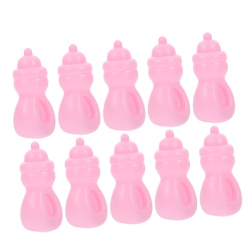 COMNESTBI 10 Stück Babyflaschen Babys Miniatur Puppenflaschen Miniatur Puppenhausflaschen Sofortiges Stillen Babygeschenke Mädchenspielzeug Babypuppen Mini Mädchenspielzeug von COMNESTBI