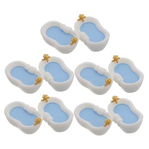 COMNESTBI 10 Stück Babyhausbadewanne Miniatur-Dinge Babypollhausbad Puppenhaus-Badezimmer Mini-duschbadewanne Puppenhausmöbel Puppenhaus Badezimmermöbel Miniatursachen Plastik Weiß COMNESTBI 10 Stück Babyhausbadewanne Miniatur-Dinge Babypollhausbad Puppenhaus-Badezimmer Mini-duschbadewanne Puppenhausmöbel Puppenhaus Badezimmermöbel Miniatursachen Plastik Weiß von COMNESTBI
