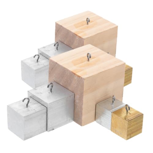 COMNESTBI 10 Stück Dichtewürfel Set Teilig Kupfer Aluminium und Holz Wissenschaftliche Lehrmaterialien für Experimente in Schule und Labor für Dichtebestimmungen und Lehrzwecke von COMNESTBI