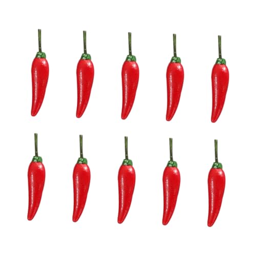 COMNESTBI 10 Stück Gemüse Teiliges Simulation Chili Modell für Puppenhaus Deko Realistische Gemüsesorten für Kreative Raumgestaltung und Fotografie Requisiten COMNESTBI 10 Stück Gemüse Teiliges Simulation Chili Modell für Puppenhaus Deko Realistische Gemüsesorten für Kreative Raumgestaltung und Fotografie Requisiten von COMNESTBI