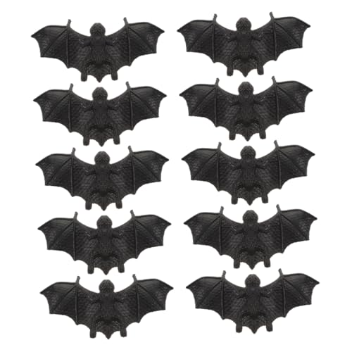 COMNESTBI 10 Stück Halloween Dekorationen Miniatur Halloween Mini Fledermäuse Fledermaus Wandaufkleber Spinnen Streichspielzeug Mini Halloween Figuren Halloween Dekorationsbälle von COMNESTBI