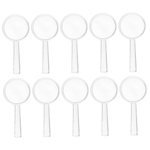 COMNESTBI 10 Stück Lupe Vergrößerung Combo Haltegriff Kamera Digital Lichter Berühren Hintergrundbeleuchtung Punkt Jumbo Sicht Ältere Menschen Nacht Transparent Plastik von COMNESTBI