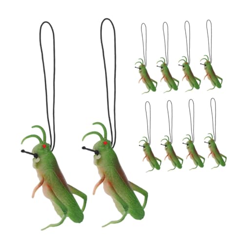 COMNESTBI 10 Stück Modell Tiermodell Für Partygeschenk Tierspielzeug Realistische Heuschrecken Goodie Bag Füller Tier Für Gefälschtes Tier Grün von COMNESTBI