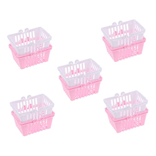 COMNESTBI 10 Stück Puppen-einkaufskorb Mini Dekorativ Gefälscht Plastik COMNESTBI 10 Stück Puppen-einkaufskorb Mini Dekorativ Gefälscht Plastik von COMNESTBI