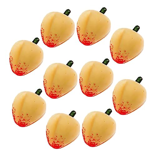 COMNESTBI 10 Stück Simulierte Obstverzierungen kindeküche bastelzeug früchte spielzeuge Toy Kitchen mockin realistischer gelber Miniaturpfirsich Mini - zarte Mini-Hausdekoration Harz COMNESTBI 10 Stück Simulierte Obstverzierungen kindeküche bastelzeug früchte spielzeuge Toy Kitchen mockin realistischer gelber Miniaturpfirsich Mini - zarte Mini-Hausdekoration Harz von COMNESTBI