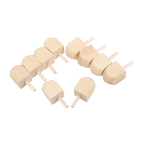 COMNESTBI 10 Stück Unlackierte Holz-Dreidel Zum Selbermachen, Basteln, Kreisel Aus Naturholz, Spielzeug Für Kinder, Leere Dreidel Für Chanukka-Party-Dekorationen, Spiele COMNESTBI 10 Stück Unlackierte Holz-Dreidel Zum Selbermachen, Basteln, Kreisel Aus Naturholz, Spielzeug Für Kinder, Leere Dreidel Für Chanukka-Party-Dekorationen, Spiele von COMNESTBI