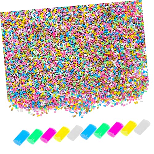 COMNESTBI 100 Stück Künstliche Streusel aus Polymer Lehm für DIY Bastelprojekte Dekorative für Schmuckherstellung und Handyhüllen Sicher und Hautfreundlich für Kreative Anwendungen von COMNESTBI