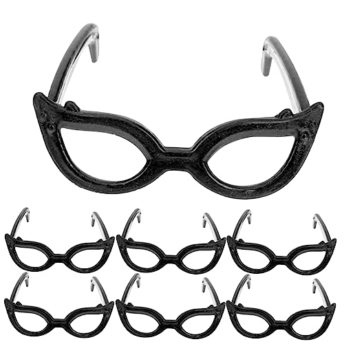 COMNESTBI 100 Stück Puppenbrille Mini Mein Hoch Für Gläser Puppe Basteln Sie Eine Zum Dekorieren 1/6 Puppenzubehör Plastik Black COMNESTBI 100 Stück Puppenbrille Mini Mein Hoch Für Gläser Puppe Basteln Sie Eine Zum Dekorieren 1/6 Puppenzubehör Plastik Black von COMNESTBI