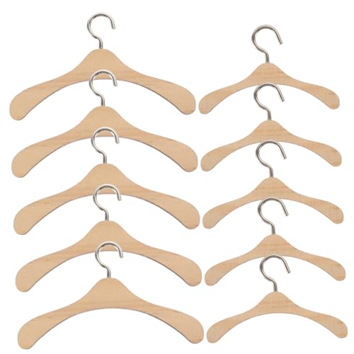 COMNESTBI 10Stücke Mini Puppen Kleiderbügel aus Holz für Puppenschränke und Puppenhausmöbel Leicht und Praktisch mit Glatten Oberflächen für Optimalen Schutz COMNESTBI 10Stücke Mini Puppen Kleiderbügel aus Holz für Puppenschränke und Puppenhausmöbel Leicht und Praktisch mit Glatten Oberflächen für Optimalen Schutz von COMNESTBI