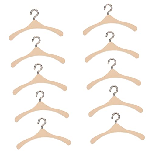 COMNESTBI 10Stücke Puppenkleiderbügel Teiliges aus Holz für Puppenschränke Puppenkleidung Aufbewahrung Kreatives und Mikro Landschaftsaccessoire COMNESTBI 10Stücke Puppenkleiderbügel Teiliges aus Holz für Puppenschränke Puppenkleidung Aufbewahrung Kreatives und Mikro Landschaftsaccessoire von COMNESTBI