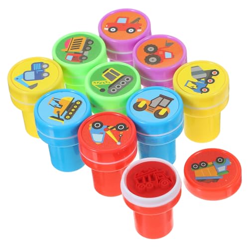 COMNESTBI 10Stücke Stempelset BAU LKW Stempel Kreatives Basteln für Kunstprojekte Partygeschenk für Scrapbooking Fantasievolle Deko für Jungen COMNESTBI 10Stücke Stempelset BAU LKW Stempel Kreatives Basteln für Kunstprojekte Partygeschenk für Scrapbooking Fantasievolle Deko für Jungen von COMNESTBI