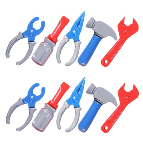 COMNESTBI 10er Set Simulationstool Kind Für Werkzeug Miniatur-puppenhauszubehör Mini-Tool-Ornamente Mini-Sachen Puppenhaus-Ornament Puppenhaus-miniaturen Plastik von COMNESTBI
