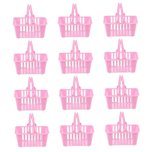 COMNESTBI 12 Stück Einkaufskorb- Mini-einkaufskorb Für Für Körbe Kleinkind Mini- -einkaufskorb Kinderspielzeug Miniatur Party Rosa Plastik COMNESTBI 12 Stück Einkaufskorb- Mini-einkaufskorb Für Für Körbe Kleinkind Mini- -einkaufskorb Kinderspielzeug Miniatur Party Rosa Plastik von COMNESTBI