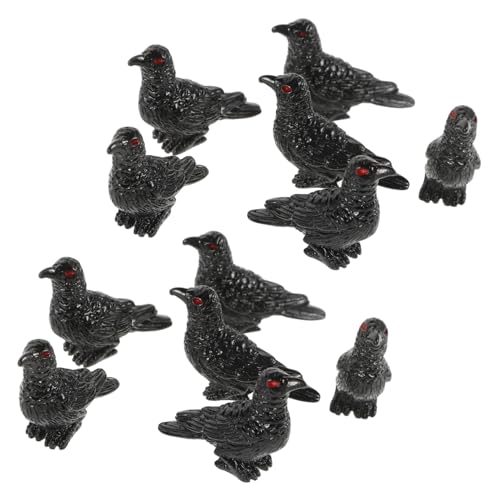 COMNESTBI 12 Stück Halloween-mikrolandschaft Deko Mini-gartenornament Tabletop -verzierung Vogelschmuck Halloween-mini-krähe Miniatur-Vogel-Ornament Desktop-Ornament Vögel Figuren Harz Black COMNESTBI 12 Stück Halloween-mikrolandschaft Deko Mini-gartenornament Tabletop -verzierung Vogelschmuck Halloween-mini-krähe Miniatur-Vogel-Ornament Desktop-Ornament Vögel Figuren Harz Black von COMNESTBI