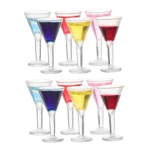 COMNESTBI 12stücke Miniatur Cocktailgläser Für Puppenhaus Realistische Deko Accessoires Für Mini-häuser Und -projekte Hochwertige Farbenfrohe Miniaturprops Für Kreatives Spielzeug COMNESTBI 12stücke Miniatur Cocktailgläser Für Puppenhaus Realistische Deko Accessoires Für Mini-häuser Und -projekte Hochwertige Farbenfrohe Miniaturprops Für Kreatives Spielzeug von COMNESTBI