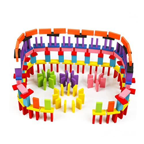 COMNESTBI 120 Stücke Holz Bausteine Pädagogisches Domino Bausteine Bunte Bambus COMNESTBI 120 Stücke Holz Bausteine Pädagogisches Domino Bausteine Bunte Bambus von COMNESTBI