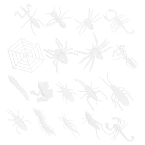 COMNESTBI 17 Stück Insektenmodell Insektenspielzeug Larve Kunststoff Insekten Modell Schmetterling Modell Kleine Insekten selbst basteln Insektenfigur malen Abs von COMNESTBI