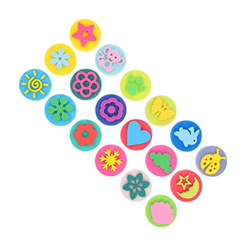 COMNESTBI 18Stücke Malerei Stamper Doppelseitige Cartoon Stempel für Kindergarten Aktivitäten Selbstfärbende Briefmarken für Kreative Bastelprojekte Gemischte COMNESTBI 18Stücke Malerei Stamper Doppelseitige Cartoon Stempel für Kindergarten Aktivitäten Selbstfärbende Briefmarken für Kreative Bastelprojekte Gemischte von COMNESTBI