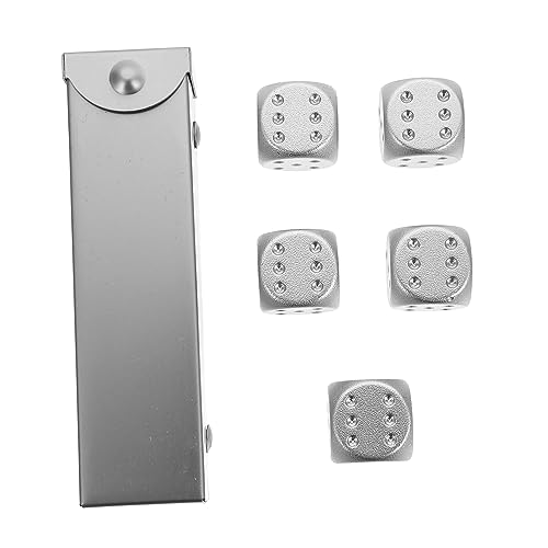 COMNESTBI 1Satz Aluminium Würfelset Kleine Leichte Spielwürfel für Partys und Spieleabende Würfelrequisite für Spaß und Unterhaltung für und Kreative Bastelprojekte COMNESTBI 1Satz Aluminium Würfelset Kleine Leichte Spielwürfel für Partys und Spieleabende Würfelrequisite für Spaß und Unterhaltung für und Kreative Bastelprojekte von COMNESTBI