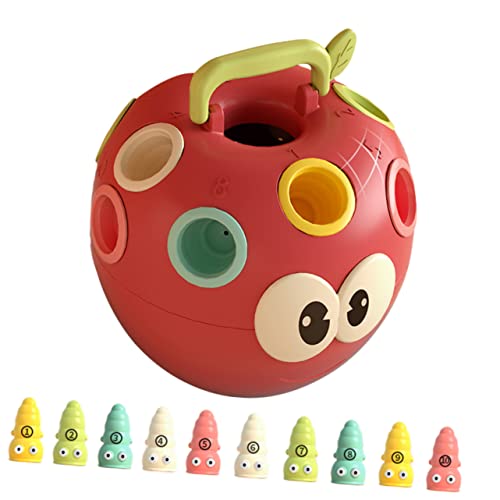 COMNESTBI 1Satz Apfelwurm Puzzle Spielzeugset für Farbmatching Frühe Bildung Fördert Hand Augen Koordination und Kognitive Fähigkeiten für Jahre Leuchtende Farben COMNESTBI 1Satz Apfelwurm Puzzle Spielzeugset für Farbmatching Frühe Bildung Fördert Hand Augen Koordination und Kognitive Fähigkeiten für Jahre Leuchtende Farben von COMNESTBI