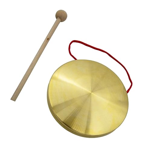 COMNESTBI 1Satz Gong mit Traditionelles Chinesisches Percussion Instrument für Firmen und Partyeröffnungen aus Hochwertigem Kupfer und Langlebig COMNESTBI 1Satz Gong mit Traditionelles Chinesisches Percussion Instrument für Firmen und Partyeröffnungen aus Hochwertigem Kupfer und Langlebig von COMNESTBI