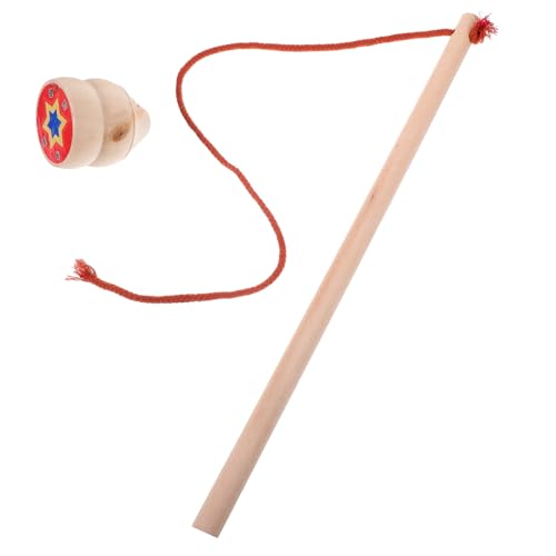 COMNESTBI 1Satz Holz Gyro Traditionelle Gyroskope und Kreatives und Interessantes für Leichtes und Langlebiges Holzmaterial für Nostalgische Spiele und von COMNESTBI