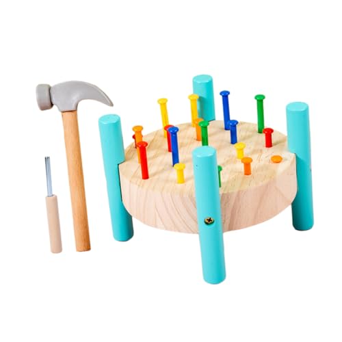 COMNESTBI 1Satz Nageltisch Hammer für Pädagogisches Hämmerwerkzeug für Kleinkinder und Metallkonstruktion Fördert Hand Auge Koordination und Aktives COMNESTBI 1Satz Nageltisch Hammer für Pädagogisches Hämmerwerkzeug für Kleinkinder und Metallkonstruktion Fördert Hand Auge Koordination und Aktives von COMNESTBI