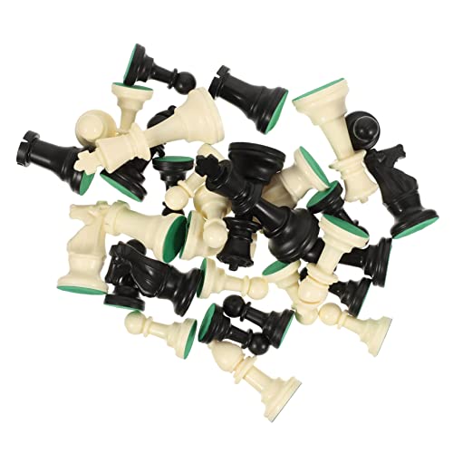 COMNESTBI 1Satz Plastik Schachfiguren Schachspiel Zubehör aus Königshöhe für Turniere und Freizeitspiele für Erwachsene von COMNESTBI