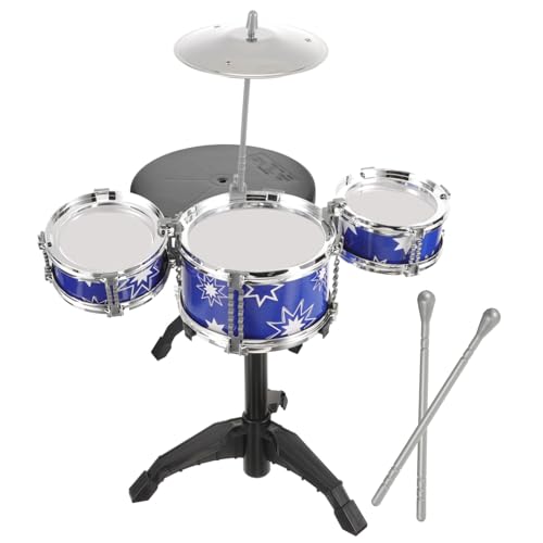 COMNESTBI 1Satz Schlagzeug Musikspielzeug für Kleinkinder Lustige Trommel mit Stuhl Sicheres und Langlebiges Musikinstrument für Fördert Musikalische COMNESTBI 1Satz Schlagzeug Musikspielzeug für Kleinkinder Lustige Trommel mit Stuhl Sicheres und Langlebiges Musikinstrument für Fördert Musikalische von COMNESTBI