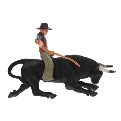 COMNESTBI 1Satz Vivid Cowboy Modell Figur mit Stier Realistisches Dekoratives Handwerk für Schreibtisch Kinderzimmer und Cowboy Themen Hochwertige Verarbeitung und Detailtreue COMNESTBI 1Satz Vivid Cowboy Modell Figur mit Stier Realistisches Dekoratives Handwerk für Schreibtisch Kinderzimmer und Cowboy Themen Hochwertige Verarbeitung und Detailtreue von COMNESTBI