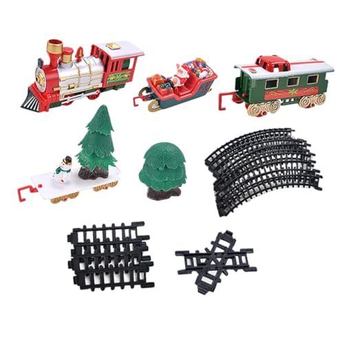 COMNESTBI 1Satz Weihnachtliches Zugspielzeug Mit Batteriebetriebenes Eisenbahnspielzeug Für Fördert Eltern Interaktion Lebendige Farben Für Festliche Dekoration von COMNESTBI