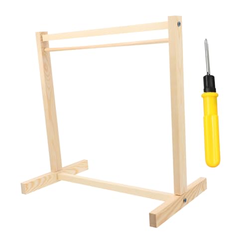 COMNESTBI 1Stück Puppenkleiderständer aus Holz Kleiderbügel für Puppen und Langlebig für Organisation von Puppenkleidung von COMNESTBI