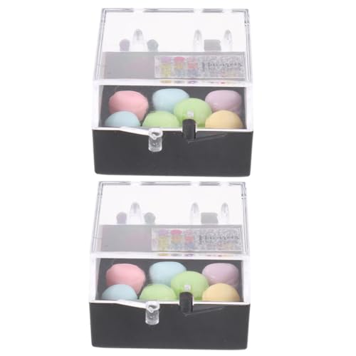 COMNESTBI 2 Kartons Mini-Hausverzierung Puppenhaus-Macaron Puppenhaus für kinderspielzeug Dekoration Lebensmittel Miniatur-Macaron Mini- -Macaron-Modell Plastik COMNESTBI 2 Kartons Mini-Hausverzierung Puppenhaus-Macaron Puppenhaus für kinderspielzeug Dekoration Lebensmittel Miniatur-Macaron Mini- -Macaron-Modell Plastik von COMNESTBI
