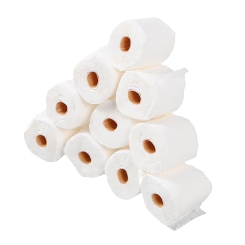 COMNESTBI 2 Puppenhausgewebe Handtücher Simulation Puppenhaus-Layout Realistisch Puppenhaus Toilette Puppenhaus-Badezimmer Miniatur-puppenhauszubehör Vorgeben Schlüssel Stütze Papier Weiß von COMNESTBI