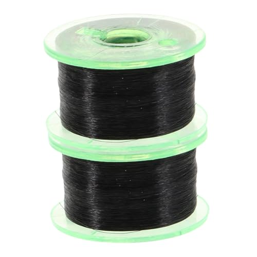 COMNESTBI 2 Rollen Saiten Magische Requisiten Bühnenrequisiten Bühnenzubehör Zauberer-Set Illusionsrequisiten unsichtbarer Faden Trickartikel Floating-Ring-Trick-Thread Plastik Black von COMNESTBI