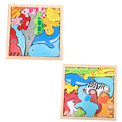 COMNESTBI 2 Sätze Dreidimensionale Tierpuzzle Formenpuzzle Lernen Kinderblöcke Kleinkindtiere Das Tier Kinderpuzzle Aufklärungsspielzeug Passendes Puzzle Lernspielzeug Holz COMNESTBI 2 Sätze Dreidimensionale Tierpuzzle Formenpuzzle Lernen Kinderblöcke Kleinkindtiere Das Tier Kinderpuzzle Aufklärungsspielzeug Passendes Puzzle Lernspielzeug Holz von COMNESTBI