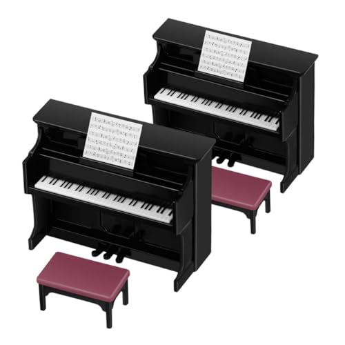 COMNESTBI 2 Sätze Kinderspielzeug kinderzimmer Musikalisches für Klavier Puppenhauszubehör und Möbel Puppenhausklavier Plastik Black COMNESTBI 2 Sätze Kinderspielzeug kinderzimmer Musikalisches für Klavier Puppenhauszubehör und Möbel Puppenhausklavier Plastik Black von COMNESTBI